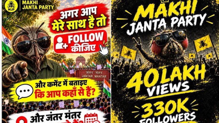 Move over cockroaches: The 'Makhi Janta Party' has landed, and it wants a seat at the table