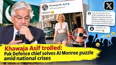 Khawaja Asif trolled: Pak Defence chief solves AI Monroe puzzle amid national crises