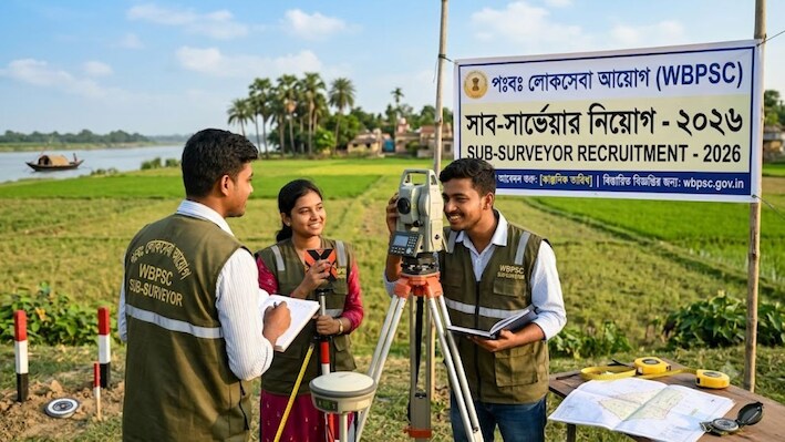 WBPSC sub surveyor notification 2026 out for 1,145 posts; last date November 9