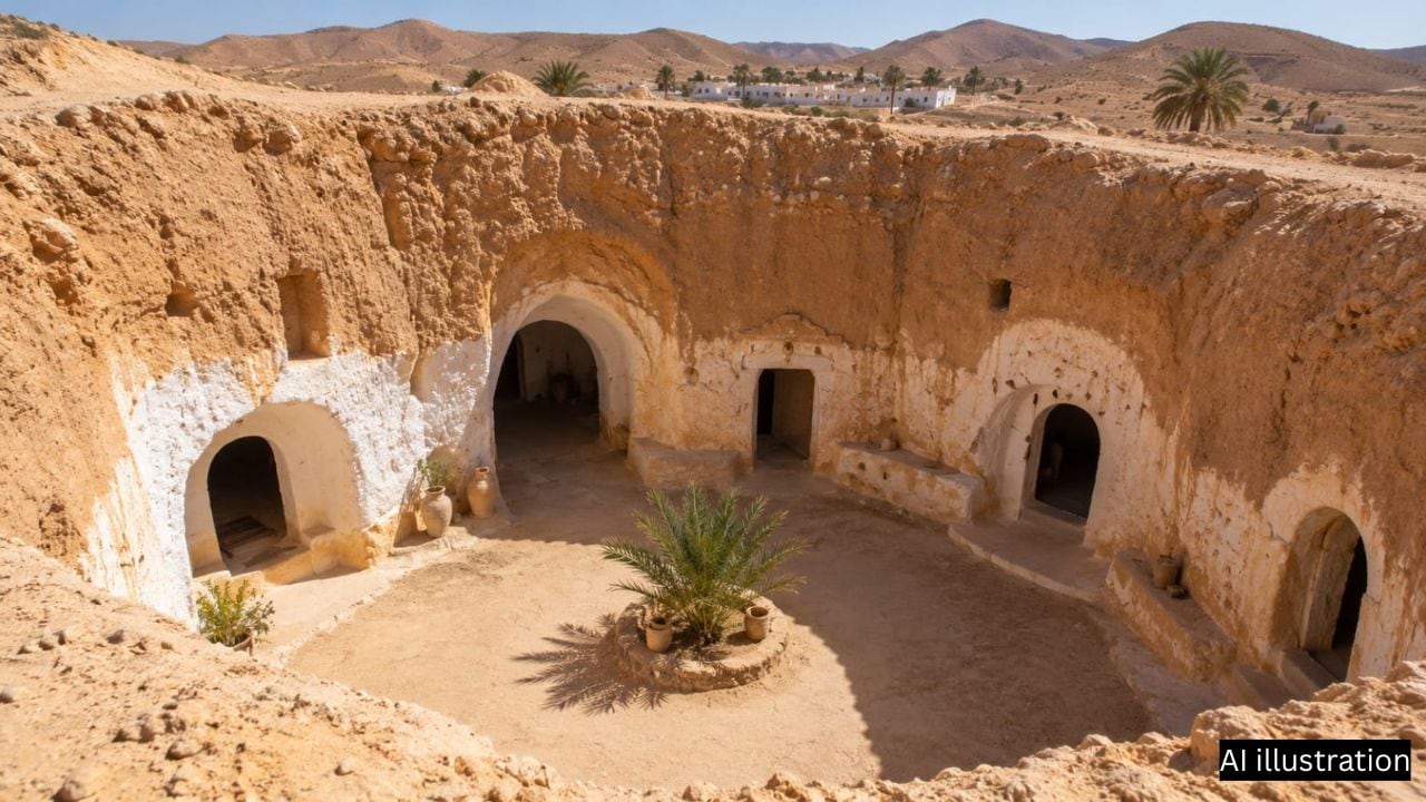 Southern Tunisia's underground homes
