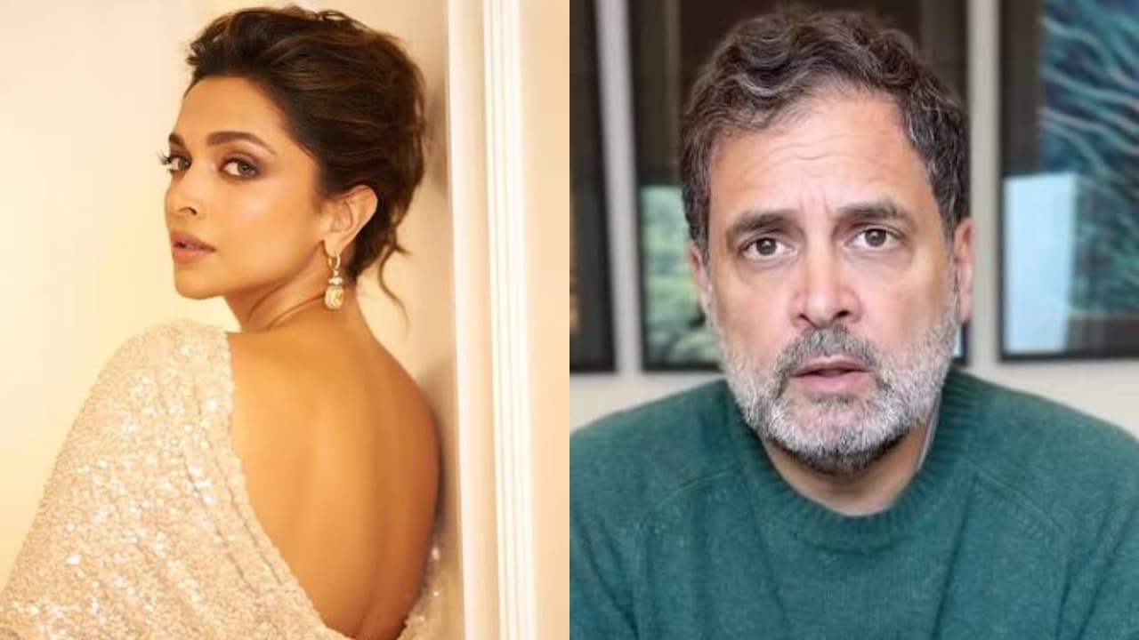 Deepika Padukone and Rahul Gandhi