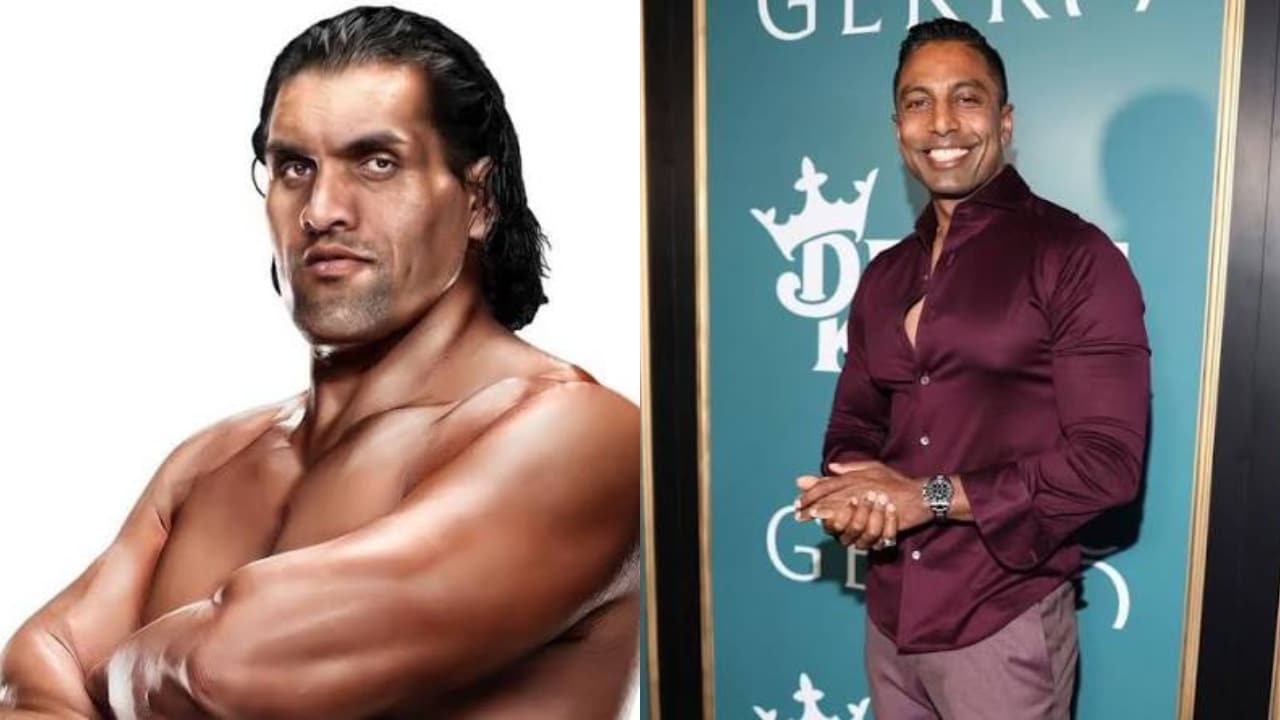 The Great Khali and Prakash Amritraj