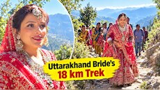 Uttarakhand bride walks 18 km lehenga Chakrata road appeal