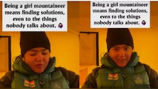 Mountaineer shares survival hack for managing period at 16,000 feet without sanitary pads | VIRAL VIDEO