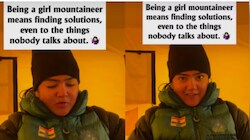 Mountaineer shares survival hack for managing period at 16,000 feet without sanitary pads | VIRAL VIDEO