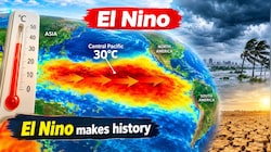 El Nino makes history as central Pacific Ocean touches unprecedented 30°C