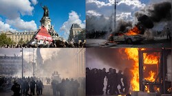 Over 410,000 march across France over cost of living; police use tear gas, water cannons in Paris