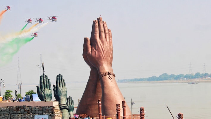 PM Modi attends IAF day aerial display in Varanasi; Tejas, Rafale among aircraft on show