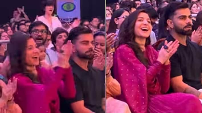Virat Kohli, Anushka Sharma attend Krishna Das’ Kirtan in Mumbai, videos go viral