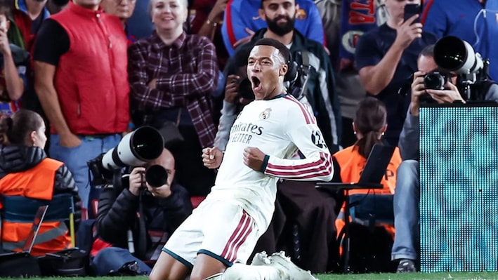 Kylian Mbappe creates history with 100th Real Madrid goal in El Clasico win over Barcelona