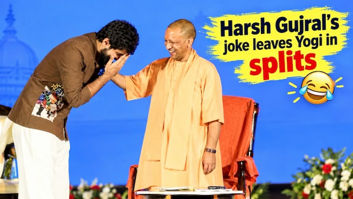 Harsh Gujral's 'criminal turned banana seller' joke leaves UP CM Yogi Adityanath in splits | VIRAL VIDEO