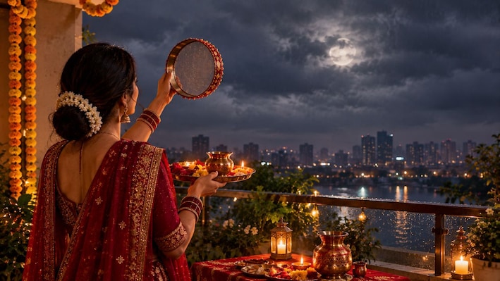 Karwa Chauth 2026: Rain and clouds may delay moon sighting in Delhi-NCR, Check city-wise moonrise timings