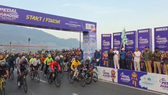 Over 3,000 cyclists join J&K Police 'Pedal for Peace' rally to drive drug-free Kashmir campaign