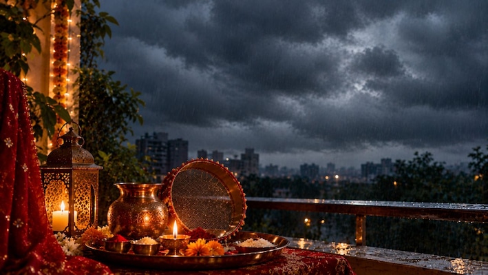 Karwa Chauth 2026: Will Cyclone Arnab delay Moon sighting today? What to do if clouds hide the Moon, check city-wise moonrise timings