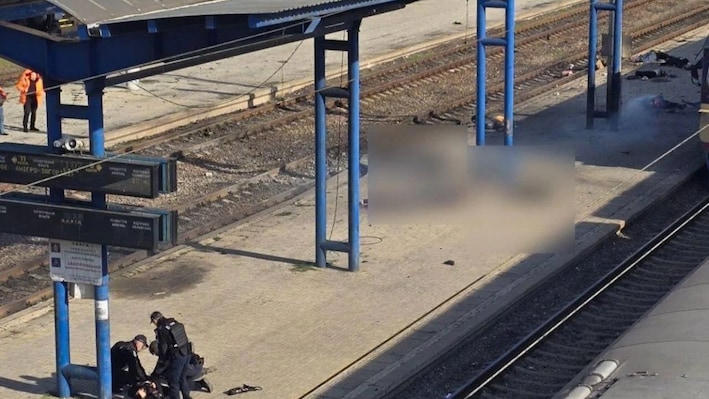 Russian drone attack on Ukraine's Dnipro train platform kills 13, injures 5