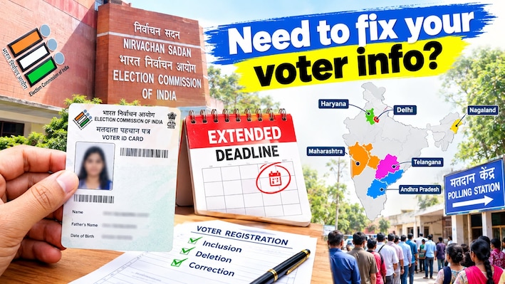 Need to fix your voter info? ECI gives extra time to Delhi and 5 key states