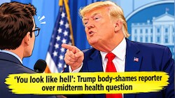 'You look like hell': Trump body-shames reporter over midterm health question