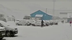 Fresh snowfall blankets Zojila Pass and Drass; sharp chill hits Kashmir and Ladakh