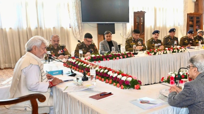 LG Sinha orders intensified crackdown on terrorism, infiltration and narco networks in Kashmir